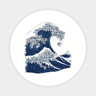 The Great Wave Shih Tzu Magnet
